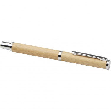 Logotrade promotional gift picture of: Apolys bamboo ballpoint and rollerball pen gift set 