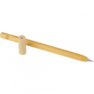 Logo trade corporate gifts image of: Perie bamboo inkless pen