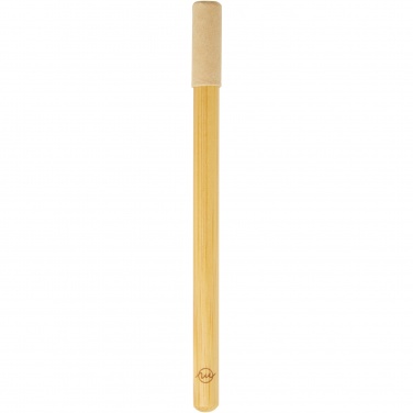 Logo trade promotional merchandise image of: Perie bamboo inkless pen