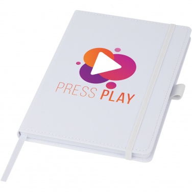 Logo trade promotional giveaways image of: Thalaasa ocean-bound plastic hardcover notebook