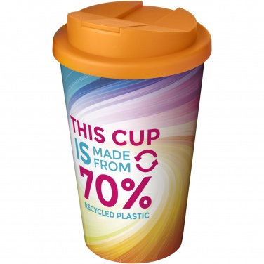 Logo trade business gifts image of: Brite-Americano® Eco 350 ml spill-proof insulated tumbler