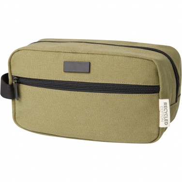 Logotrade promotional product picture of: Joey GRS recycled canvas travel accessory pouch bag 3.5L