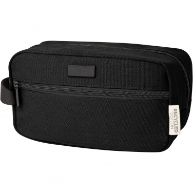 Logotrade promotional item image of: Joey GRS recycled canvas travel accessory pouch bag 3.5L