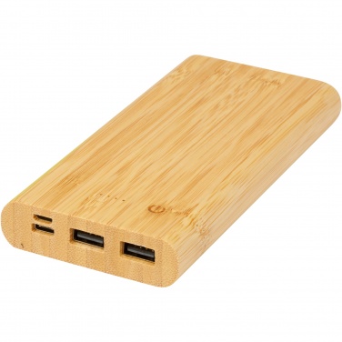 Logo trade promotional products image of: Tulda 10.000 mAh bamboo power bank