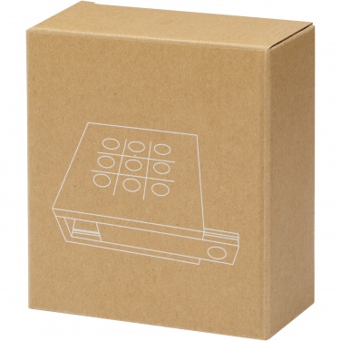 Logo trade promotional merchandise picture of: Strobus wooden tic-tac-toe game