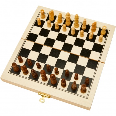 Logo trade promotional gifts image of: Mugo 3-in-1 wooden game set