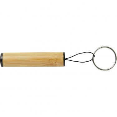 Logo trade promotional product photo of: Cane bamboo key ring with light
