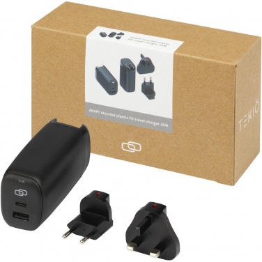 Logotrade promotional merchandise picture of: ADAPT 25W recycled plastic PD travel charger