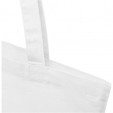 Logo trade promotional item photo of: Madras 140 g/m2 GRS recycled cotton tote bag 7L