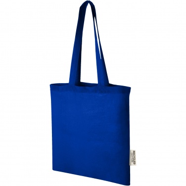Logo trade business gift photo of: Madras 140 g/m2 GRS recycled cotton tote bag 7L