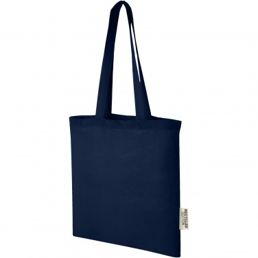 Logotrade corporate gift picture of: Madras 140 g/m2 GRS recycled cotton tote bag 7L