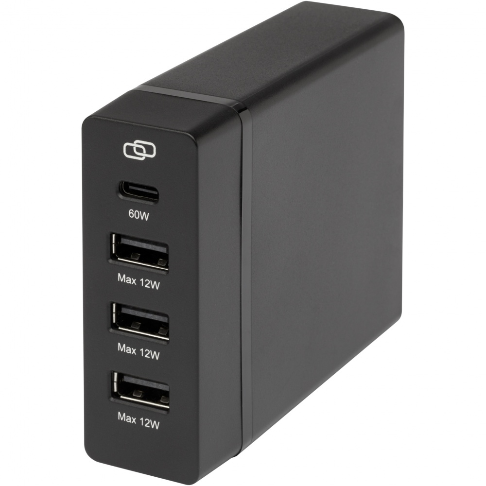 Logo trade promotional items image of: ADAPT 72W recycled plastic PD power station