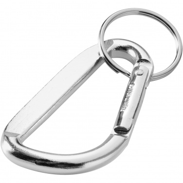 Logotrade promotional gift image of: Timor RCS recycled aluminium carabiner keychain