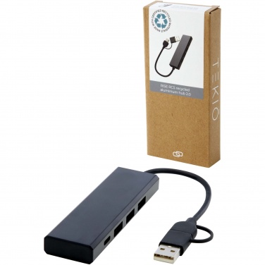 Logotrade promotional giveaways photo of: Rise RCS recycled aluminium USB 2.0 hub