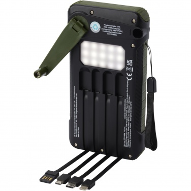 Logotrade business gifts photo of: Soldy 10.000 mAh RCS recycled plastic solar dynamo power bank 