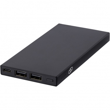 Logo trade business gifts image of: Connect 5000 mAh recycled aluminium power bank 