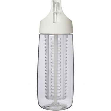 Logo trade promotional merchandise photo of: HydroFruit 700 ml recycled plastic sport bottle with flip lid and infuser