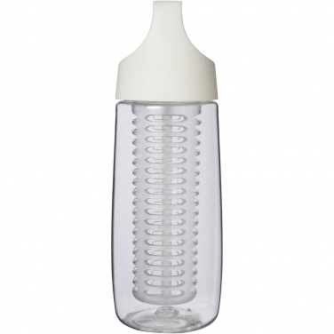 Logo trade promotional products picture of: HydroFruit 700 ml recycled plastic sport bottle with flip lid and infuser
