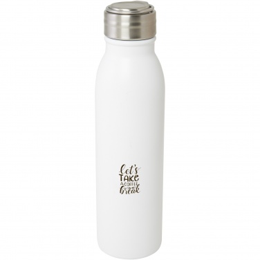 Logotrade corporate gift picture of: Harper 700 ml RCS certified stainless steel water bottle with metal loop