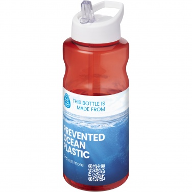 Logo trade promotional merchandise image of: H2O Active® Eco Big Base 1 litre spout lid sport bottle