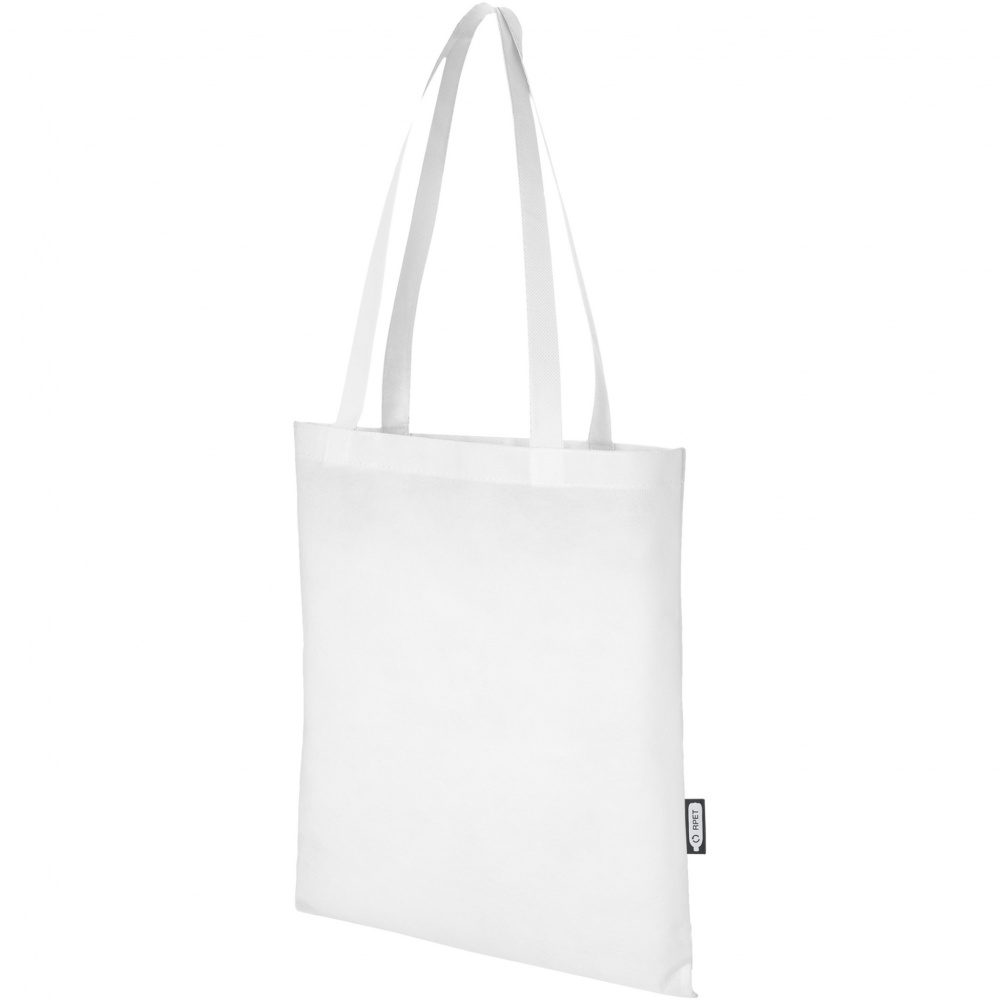 Logotrade advertising product image of: Zeus GRS recycled non-woven convention tote bag 6L