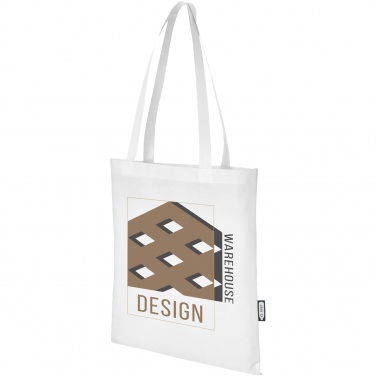 Logo trade promotional item photo of: Zeus GRS recycled non-woven convention tote bag 6L