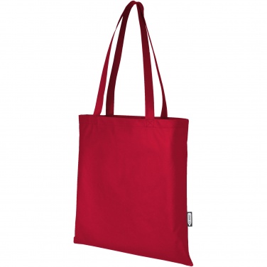 Logo trade corporate gifts image of: Zeus GRS recycled non-woven convention tote bag 6L