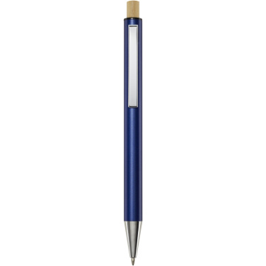 Logo trade advertising product photo of: Cyrus recycled aluminium ballpoint pen (black ink)