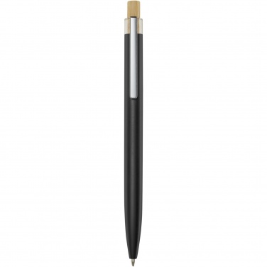Logo trade corporate gift photo of: Nooshin recycled aluminium ballpoint pen  (blue ink)