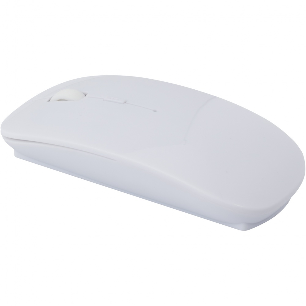 Logo trade promotional product photo of: Menlo RCS recycled plastic wireless mouse 