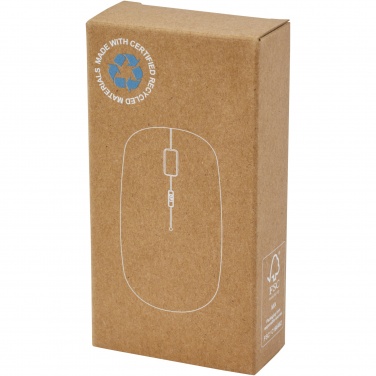 Logo trade promotional items picture of: Menlo RCS recycled plastic wireless mouse 