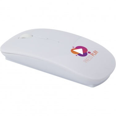 Logo trade promotional items image of: Menlo RCS recycled plastic wireless mouse 