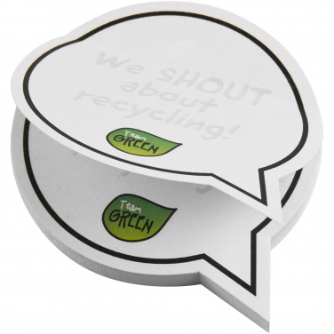 Logotrade corporate gift picture of: Sticky-Mate® speech bubble-shaped recycled sticky notes