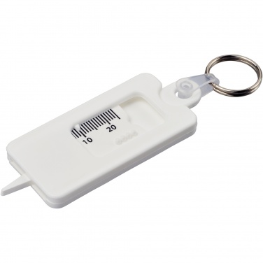 Logo trade corporate gift photo of: Kym recycled tyre tread check keychain