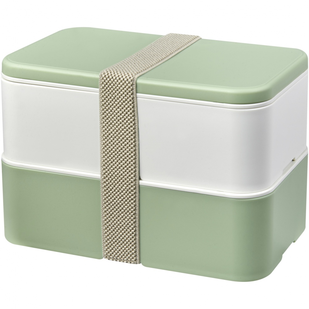 Logo trade corporate gifts picture of: MIYO Renew double layer lunch box