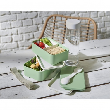 Logo trade promotional gifts image of: MIYO Renew double layer lunch box