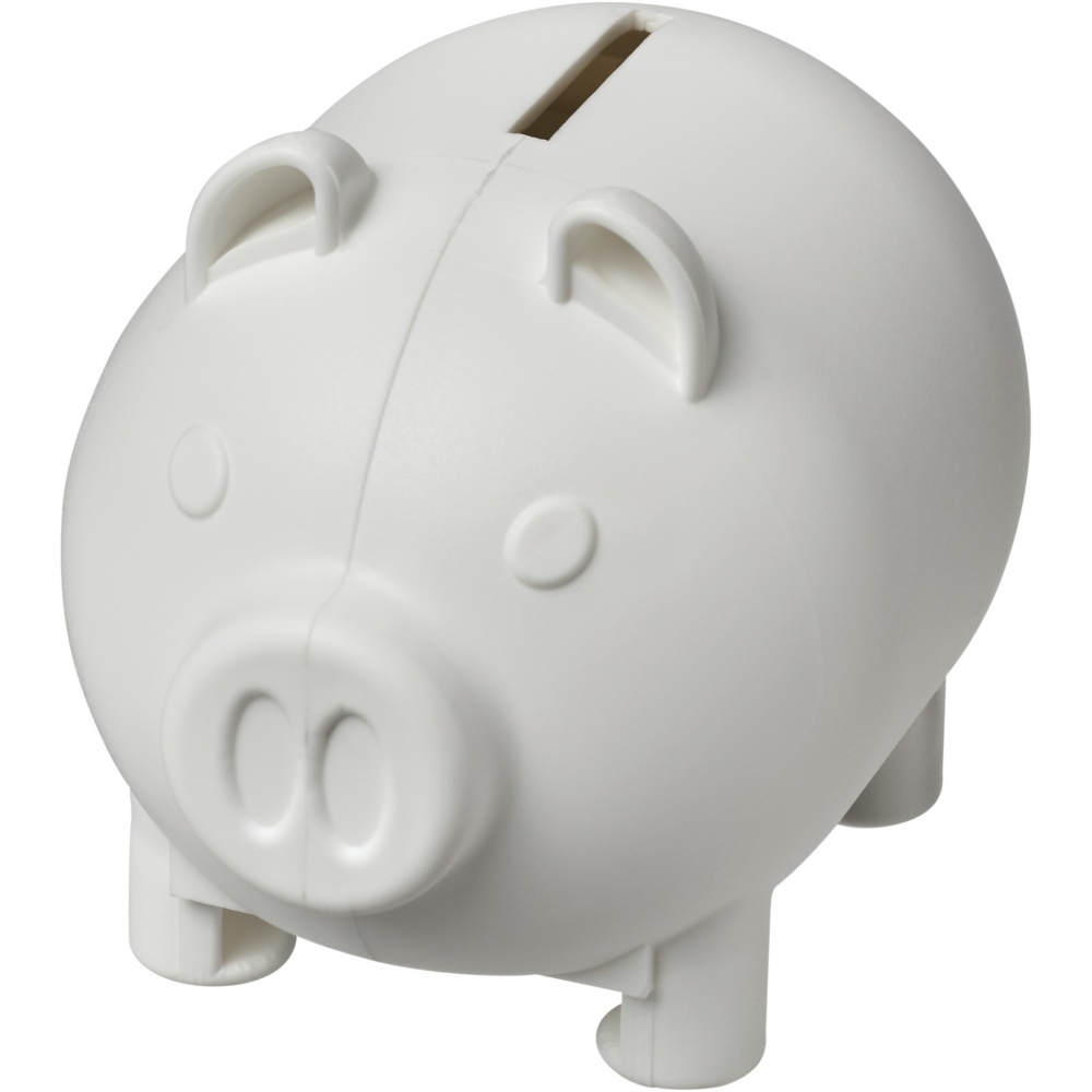 Logo trade promotional products image of: Oink recycled plastic piggy bank