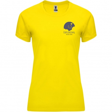Logo trade promotional items image of: Bahrain short sleeve women's sports t-shirt