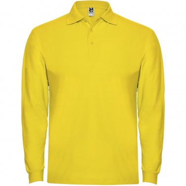 Logo trade promotional giveaway photo of: Estrella long sleeve men's polo