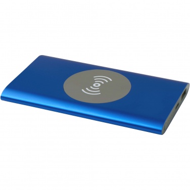 Logo trade corporate gifts picture of: Juice 4000 mAh Type-C recycled aluminium wireless power bank 