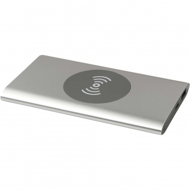 Logo trade promotional product photo of: Juice 4000 mAh Type-C recycled aluminium wireless power bank 