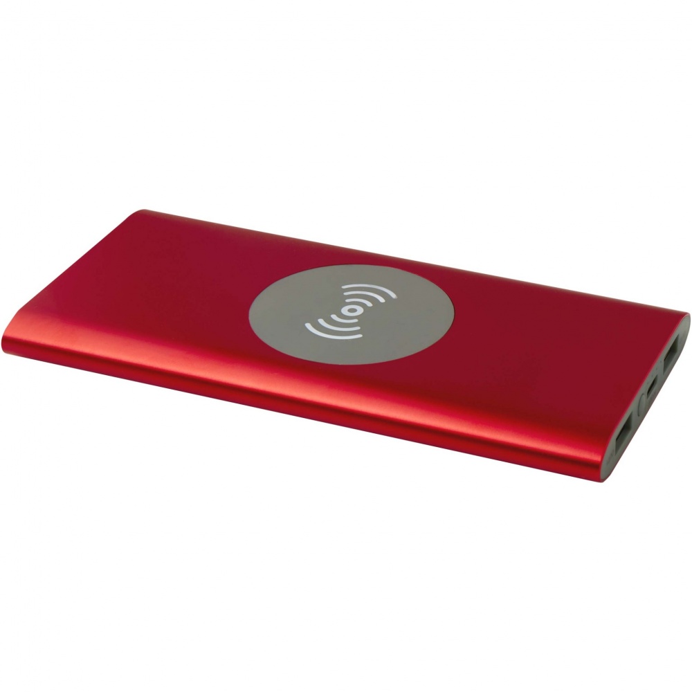 Logotrade promotional product picture of: Juice 8000 mAh Type-C recycled aluminium wireless power bank