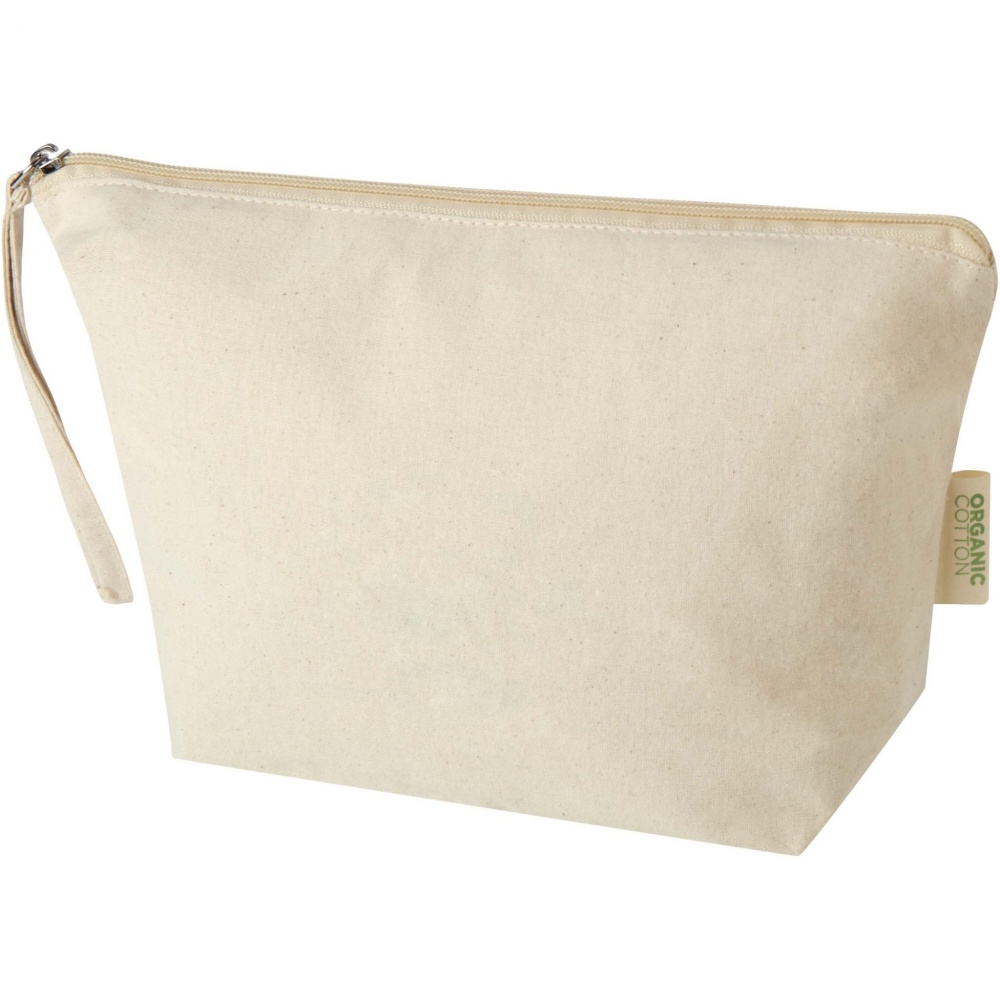Logo trade advertising products picture of: Orissa 180 g/m² organic large accessory pouch 3L