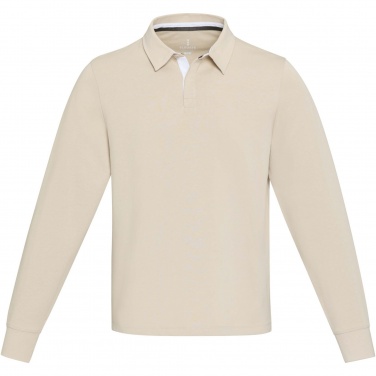 Logotrade business gift image of: Clyde unisex organic rugby polo sweatshirt