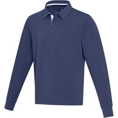 Logotrade corporate gift image of: Clyde unisex organic rugby polo sweatshirt