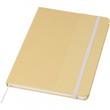 Logotrade promotional products photo of: Nelida A5 recycled cardboard hard cover notebook
