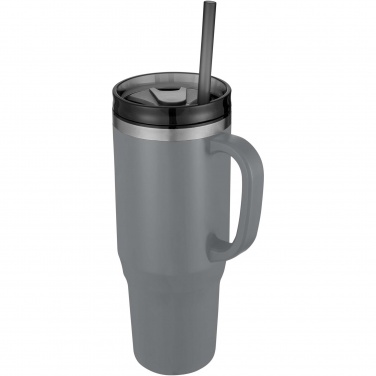 Logo trade business gifts image of: Melbourne 1200 ml RCS certified insulated tumbler with straw