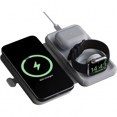 Logo trade promotional gift photo of: Xtorm XWF31 15W foldable 3-in-1 wireless travel charger