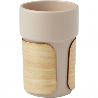 Logo trade corporate gifts picture of: Tumbler Fika 340 ml with bamboo sleeve