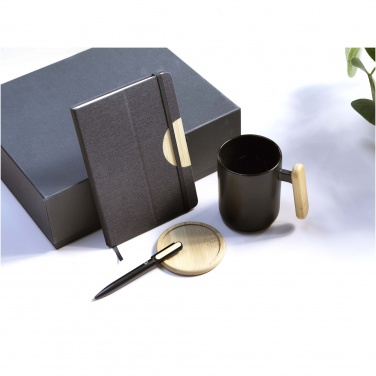 Logo trade promotional giveaways picture of: Laura A5 hard cover notebook and ballpoint pen gift set